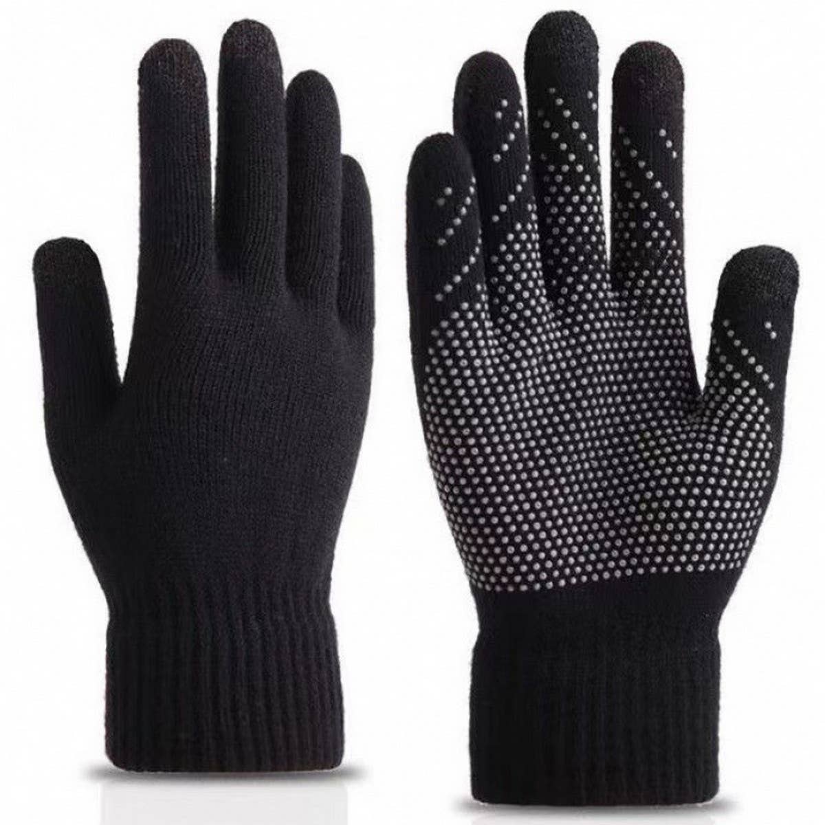 NON SLIP STUDENT KNITTED WOOL TOUCH SCREEN GLOVES_CWAG0193