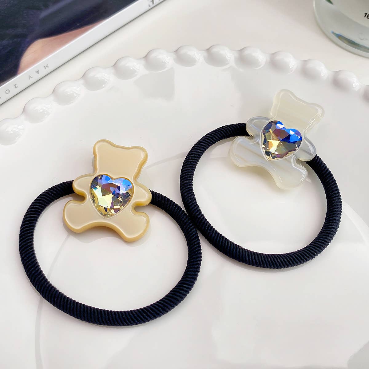 CANDY COLOR BEAR HAIR TIE_CWAHA0805