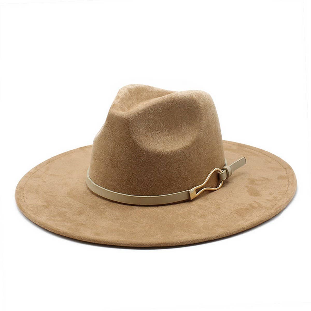 GOURD BUCKLE BELT SUEDE HAT KNIGHT HAT SUN HAT_CWAH2523