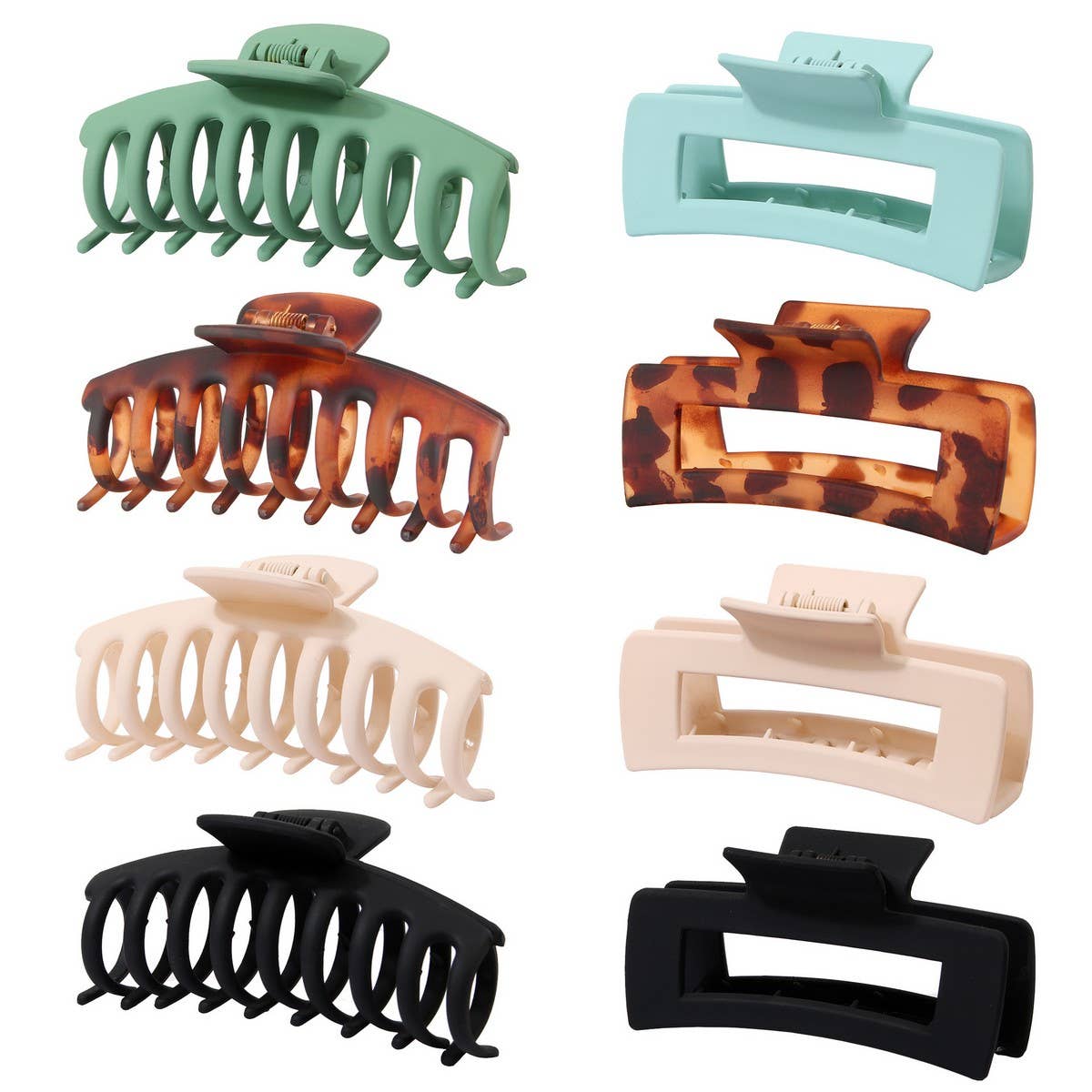 4.3" Matte Ps Plastic Hair Claw Clip, Strong Hold_Cwaha08207