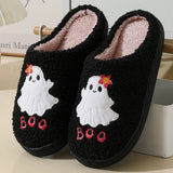 HALLOWEEN CUTE GHOST STYLE WARM COTTON SLIPPERS_CWMM3067