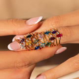 SIMPLE COLORFUL DECEMBER BIRTHSTONE RING_CWMM5527