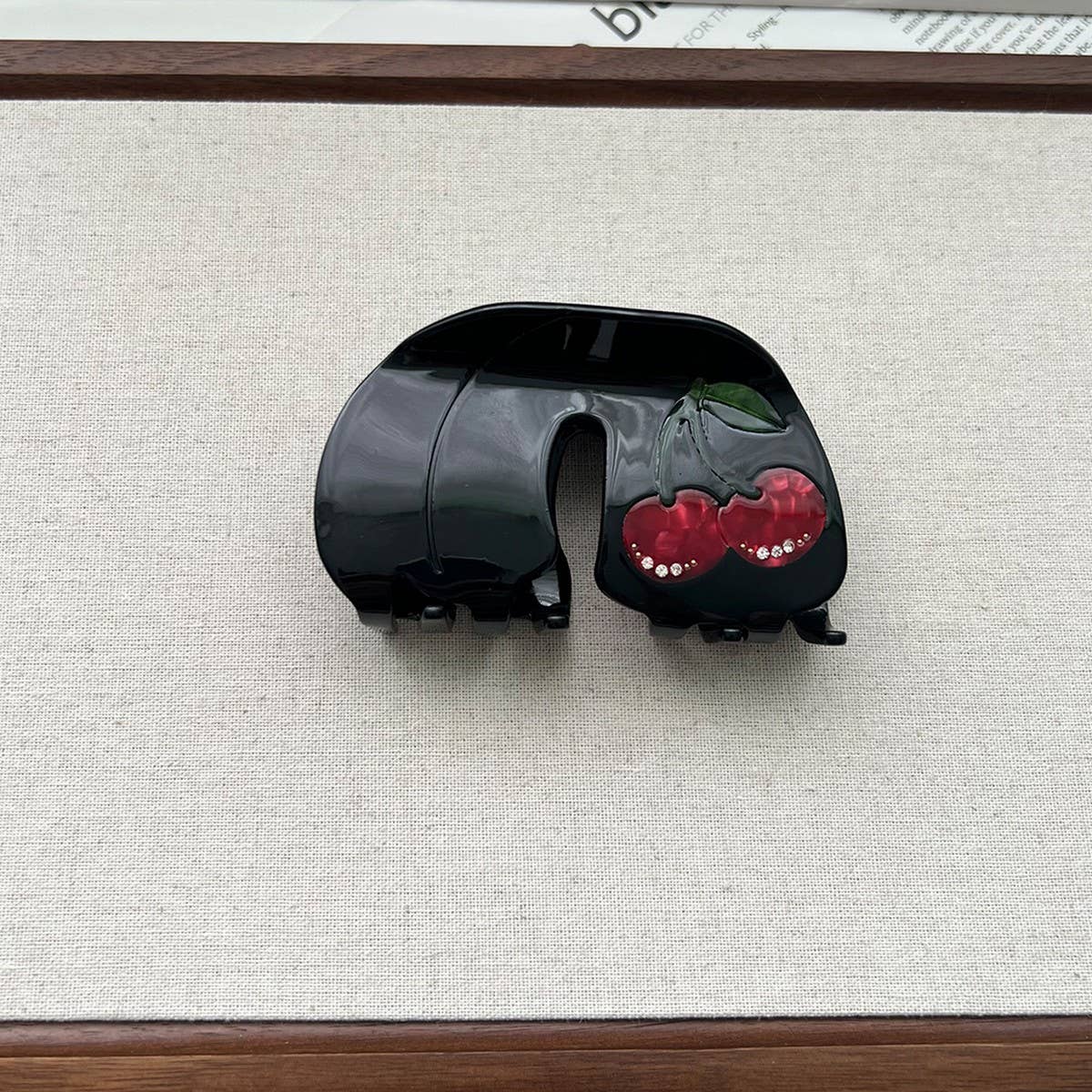 CHERRY SERIES ACETATE HAIR CLAW SWEET SIMPLE CLIP_CWAHA5967
