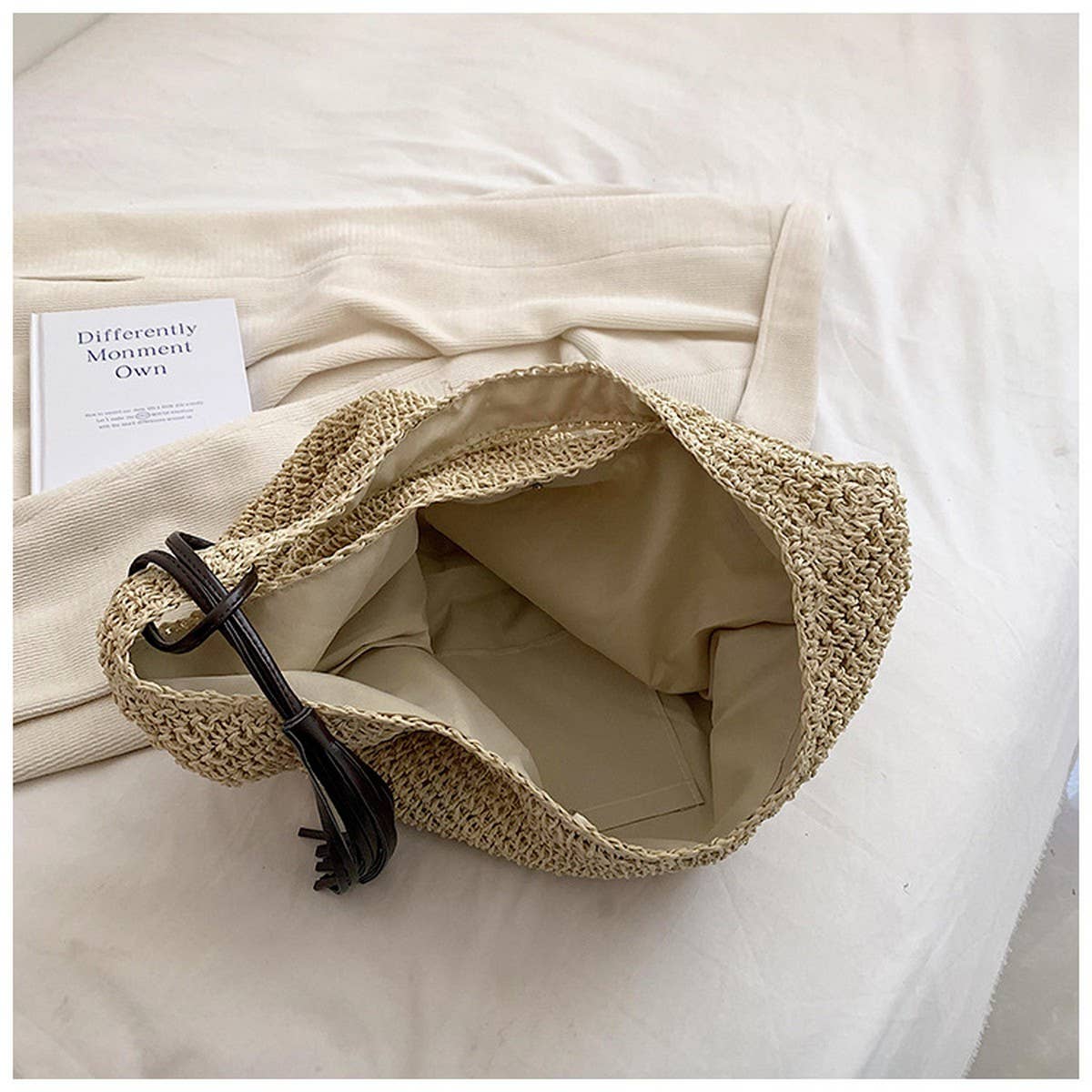 Fashionable And Simple Shoulder Woven Bag_Cwab2313