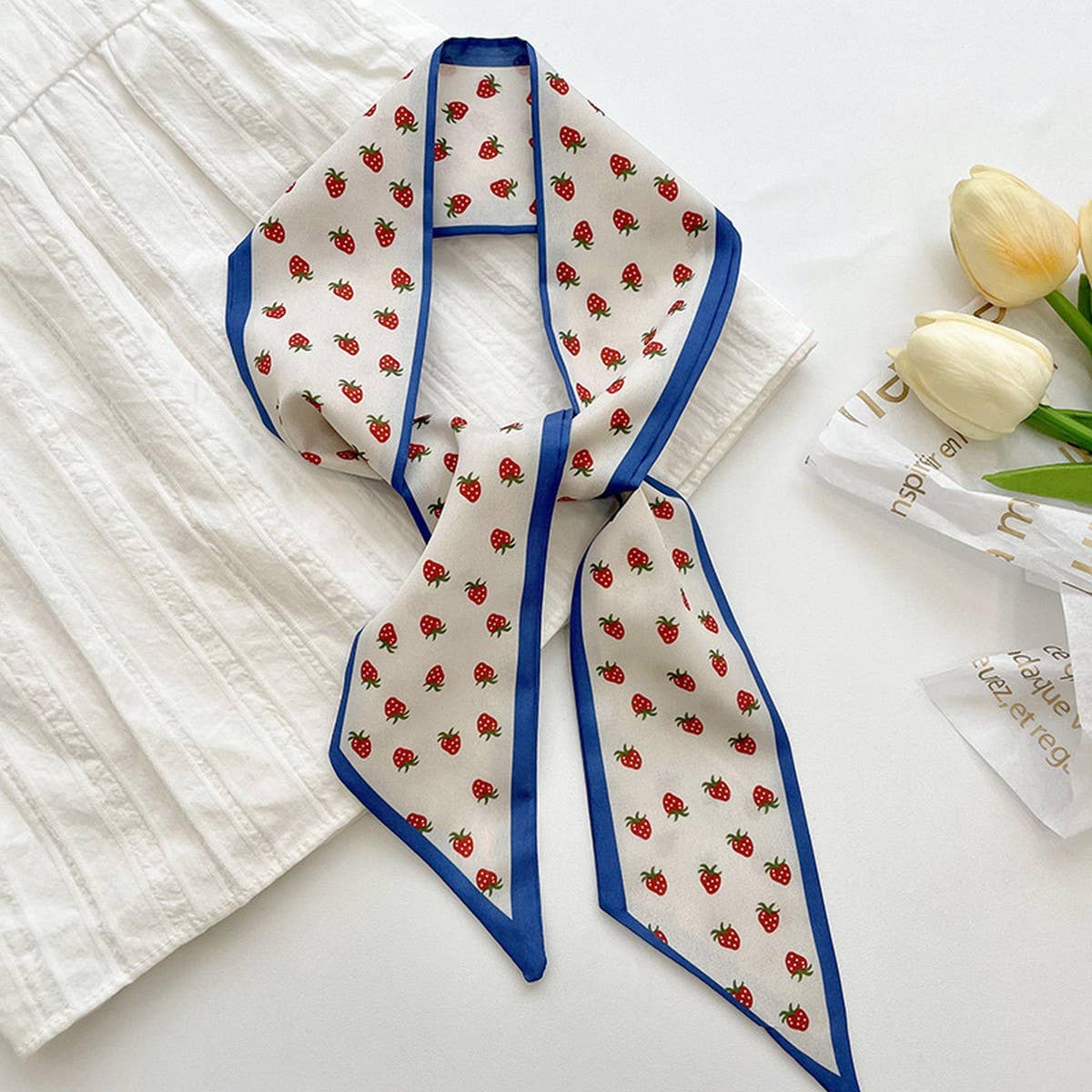 FRESH STRIPED LONG TIED SCARF_CWASC0705