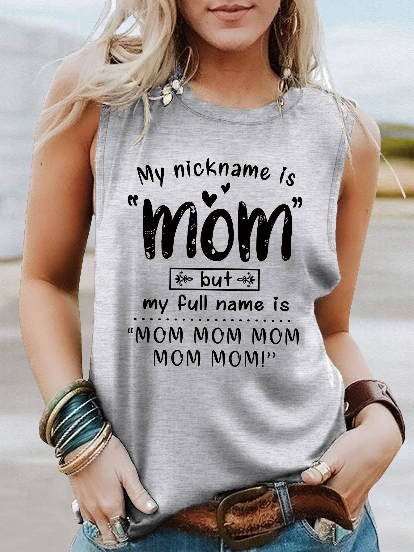 Solid Mother'S Day Vest