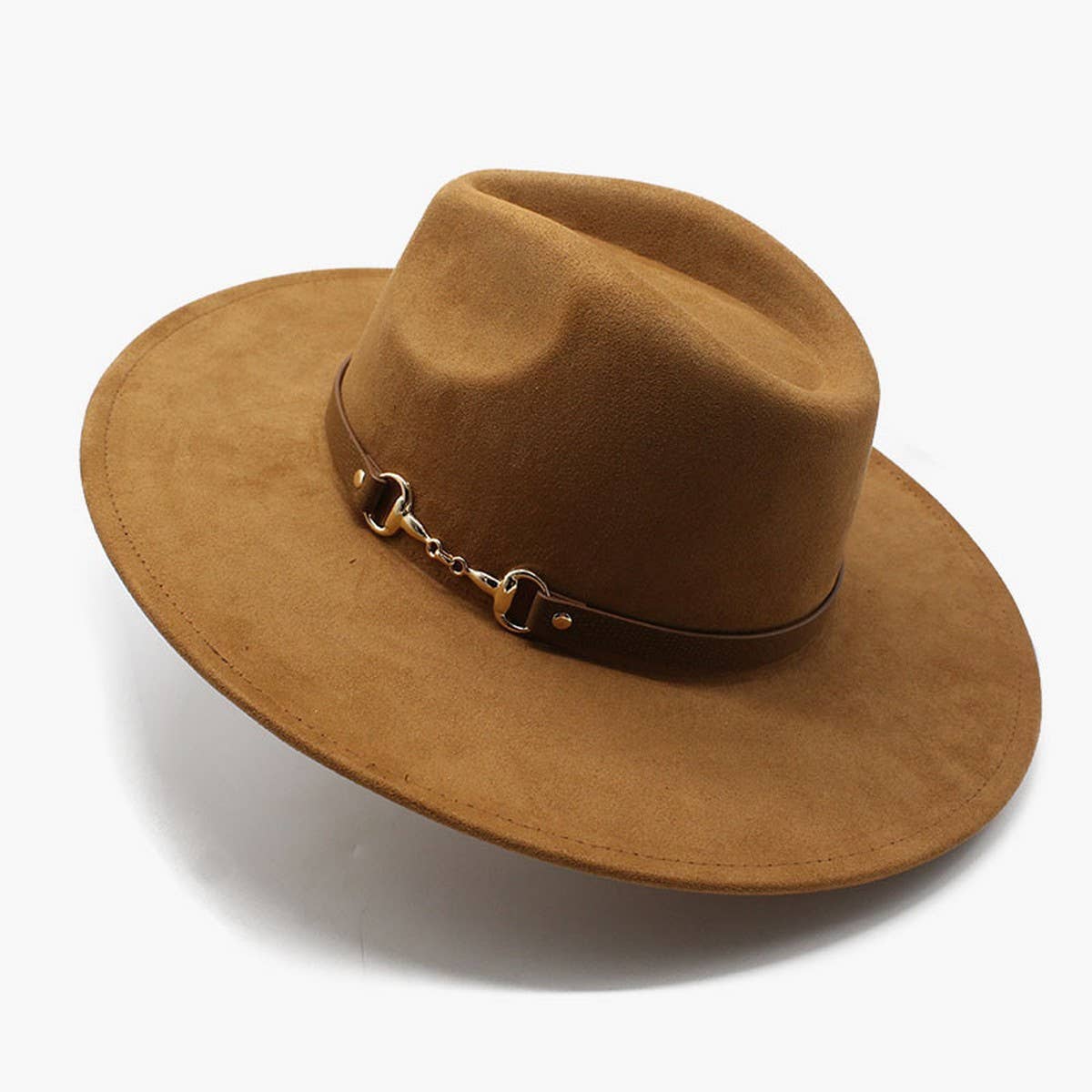 Wide Brim Hat Suede Outdoor Casual Cowboy Hat_Cwah2502