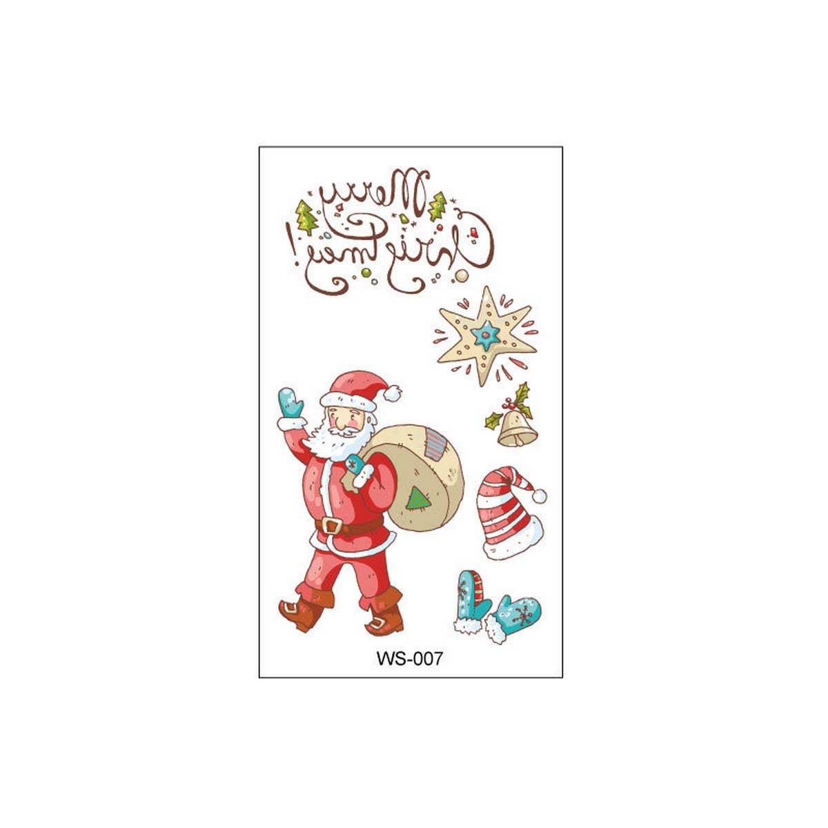 CHRISTMAS CANDLE TRANSFER TATTOOS FOR KIDS PARTY_CWMM8260