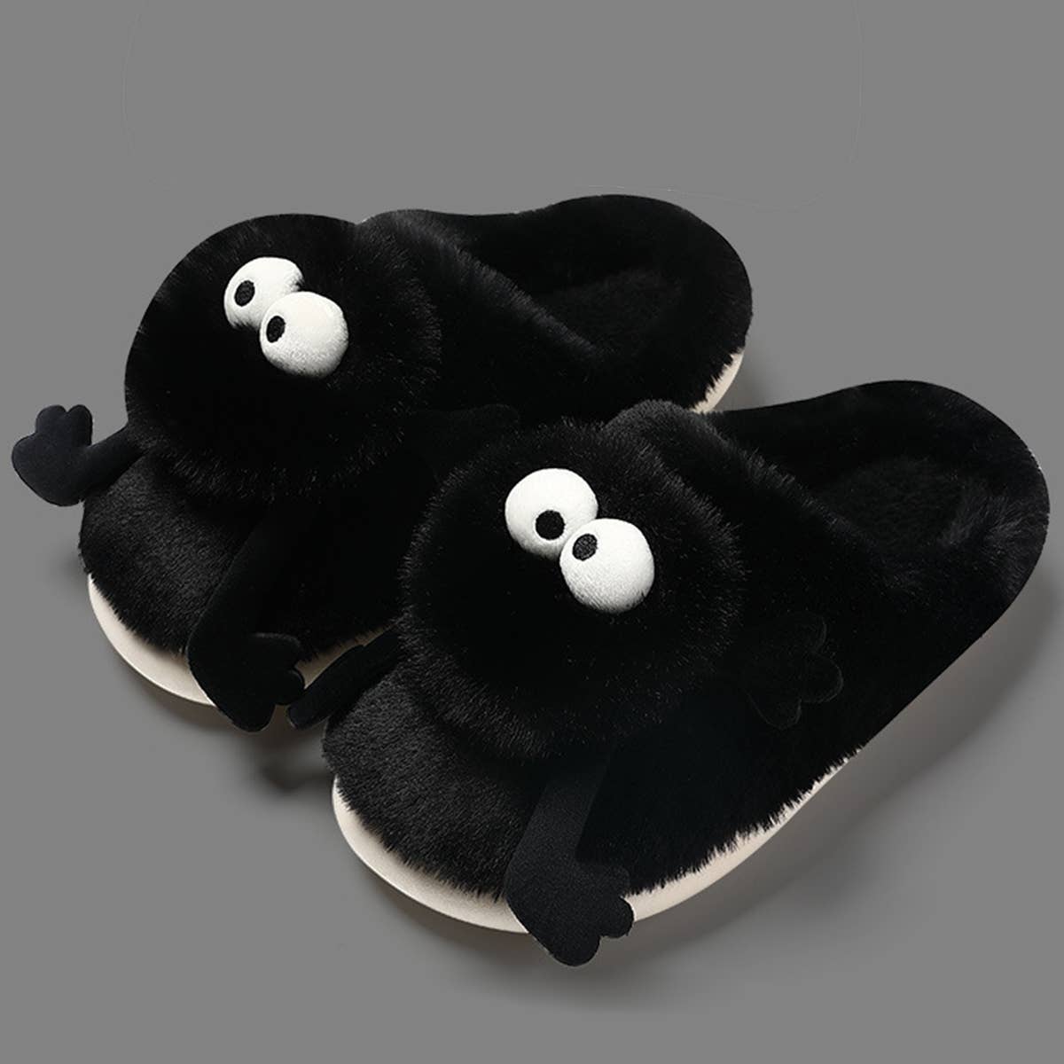 Women Coal Ball Home Shoes Plush Warm Slippers