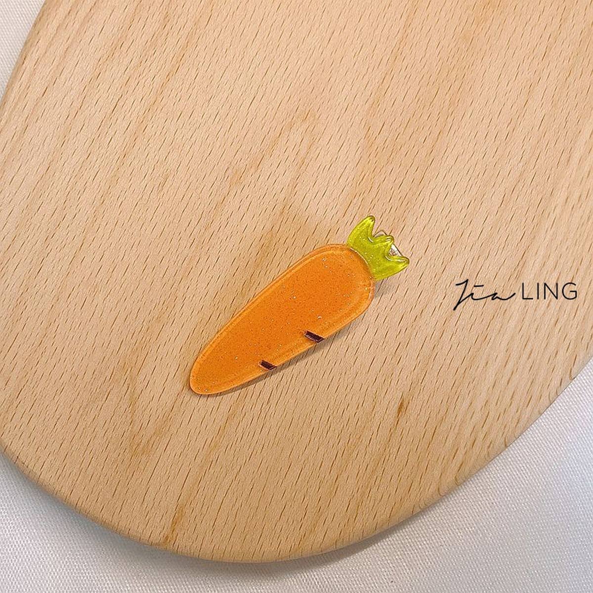 CHILDRENS WATERMELON CARROT HAIR CLIP_CWAHA1835