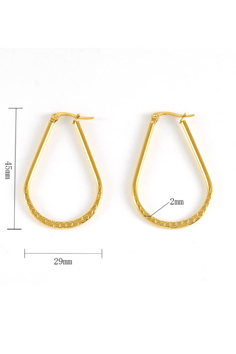 18K Gold Plated Stainless Steel Earrings_Cwaje0392