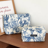 Corduroy Makeup Bag Large Travel Wash Hand Pouch_Cuab00734