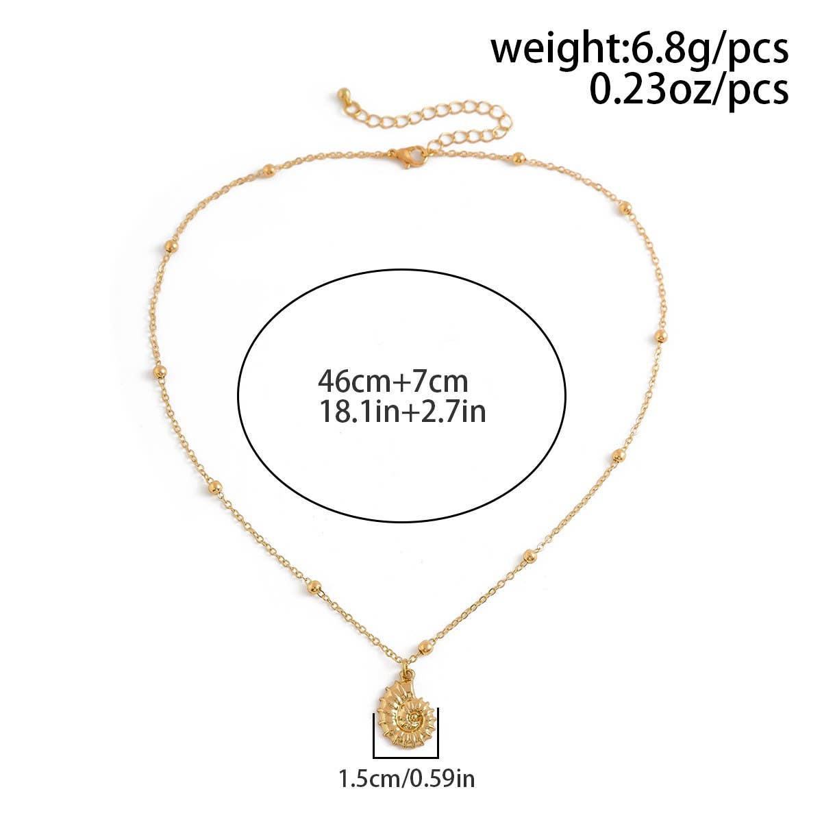 SWEET AND COOL DARK PASTORAL STARFISH NECKLACE_CWAJE1806