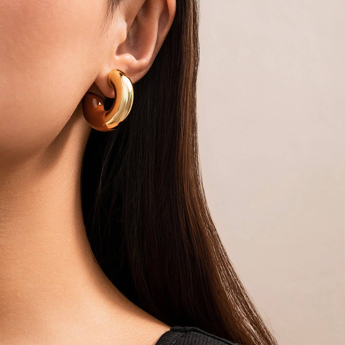 MINIMALIST AND PERSONALIZED MAILLARD RETRO EARRING_CWAJE1144