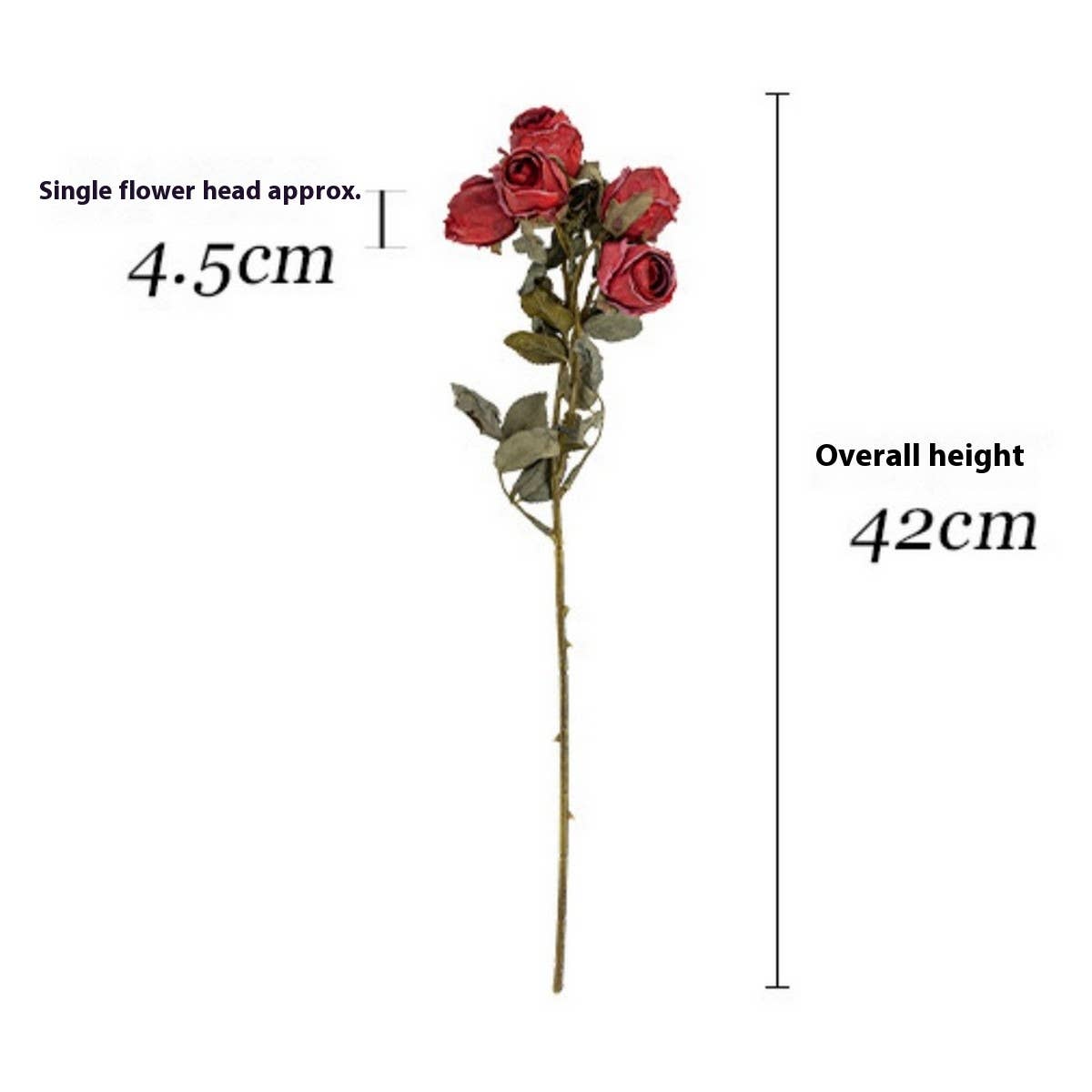 HIGH END BURNT EDGE ROSE BOUQUET FOR TABLE DECOR_CWMM6588