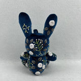 HAND EMBROIDERED RABBIT PLUSH DOLL ANIMAL FIGURINE_CWMM6054