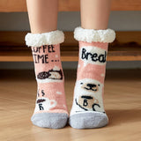 Warm Christmas Leg Covers Plush Indoor Slippers_Cwms0718