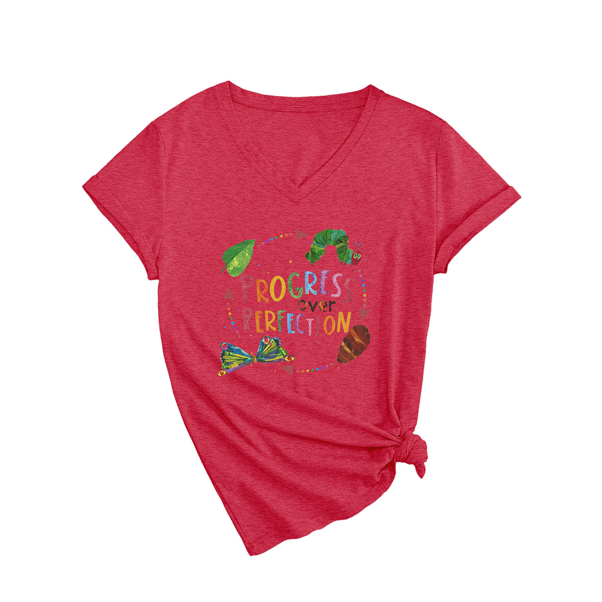 SLIM FIT WOMEN S TEE PROGRESS OVER PERFECTION _CWTTSL0501