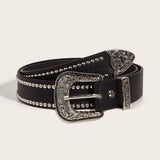 Cwabe0560_Punk Belt With Silver Studs