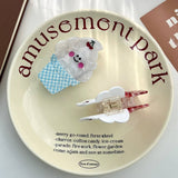 ICE CREAM CONE ACETATE HAIR CLAW CLIP_CWAHA5951