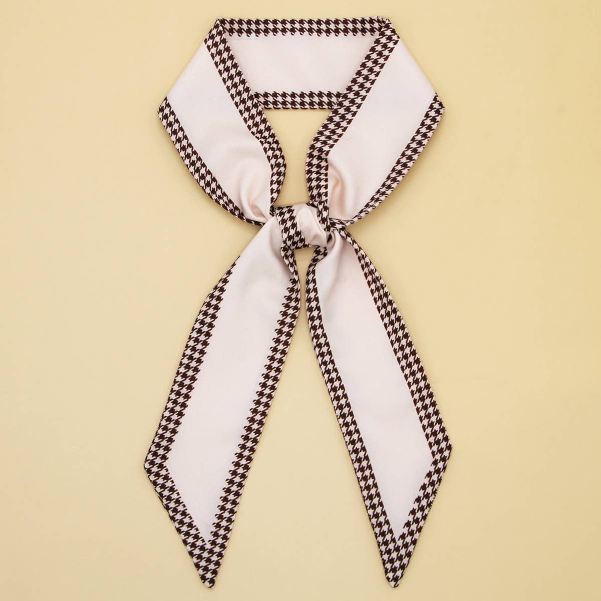 FLORAL LETTER SKINNY TWILLY SCARF FOR HAIR BAGS_CWASC0064