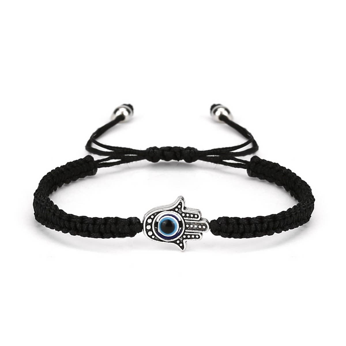 Cwaje2556_Blue Eye Evil Eye Red String Bracelet