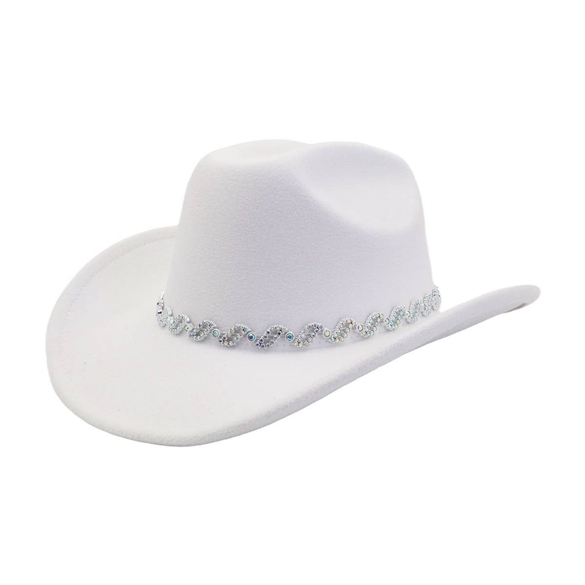 New Wool Fedora Cowboy Hat Western Ethnic Style_Cwah04460