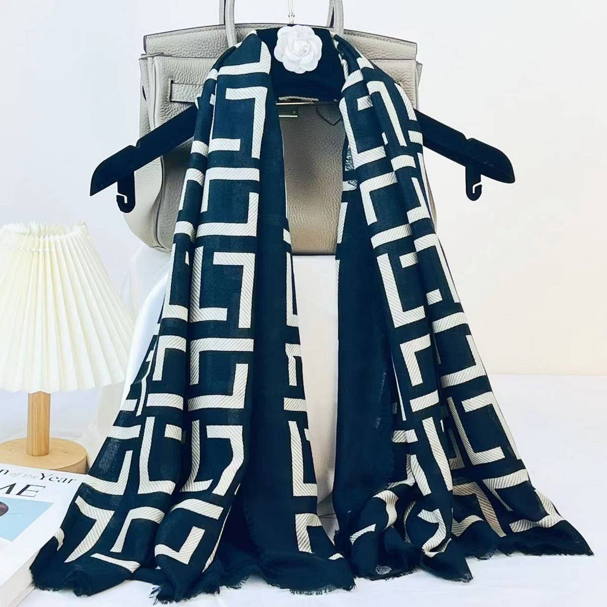 LETTER PRINT SCARF CHIC WINTER WRAP GIFT SHAWL_CWASC0912