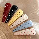 Polkadot Triangle Bangclip Women Duckbillbarrette_Cwaha07786