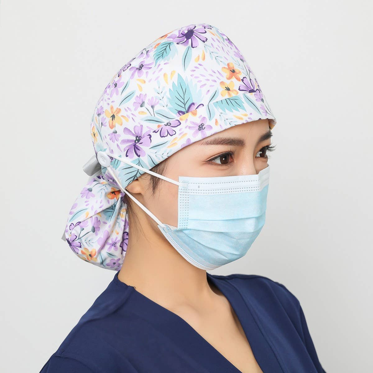 Long Hair Style Baotou Hat Frosted Work Hat_Cwah3385