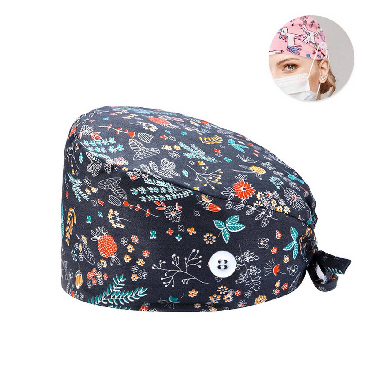 SURGICAL CAP DOCTOR CAP COTTON PRINTED CAP_CWAH3330