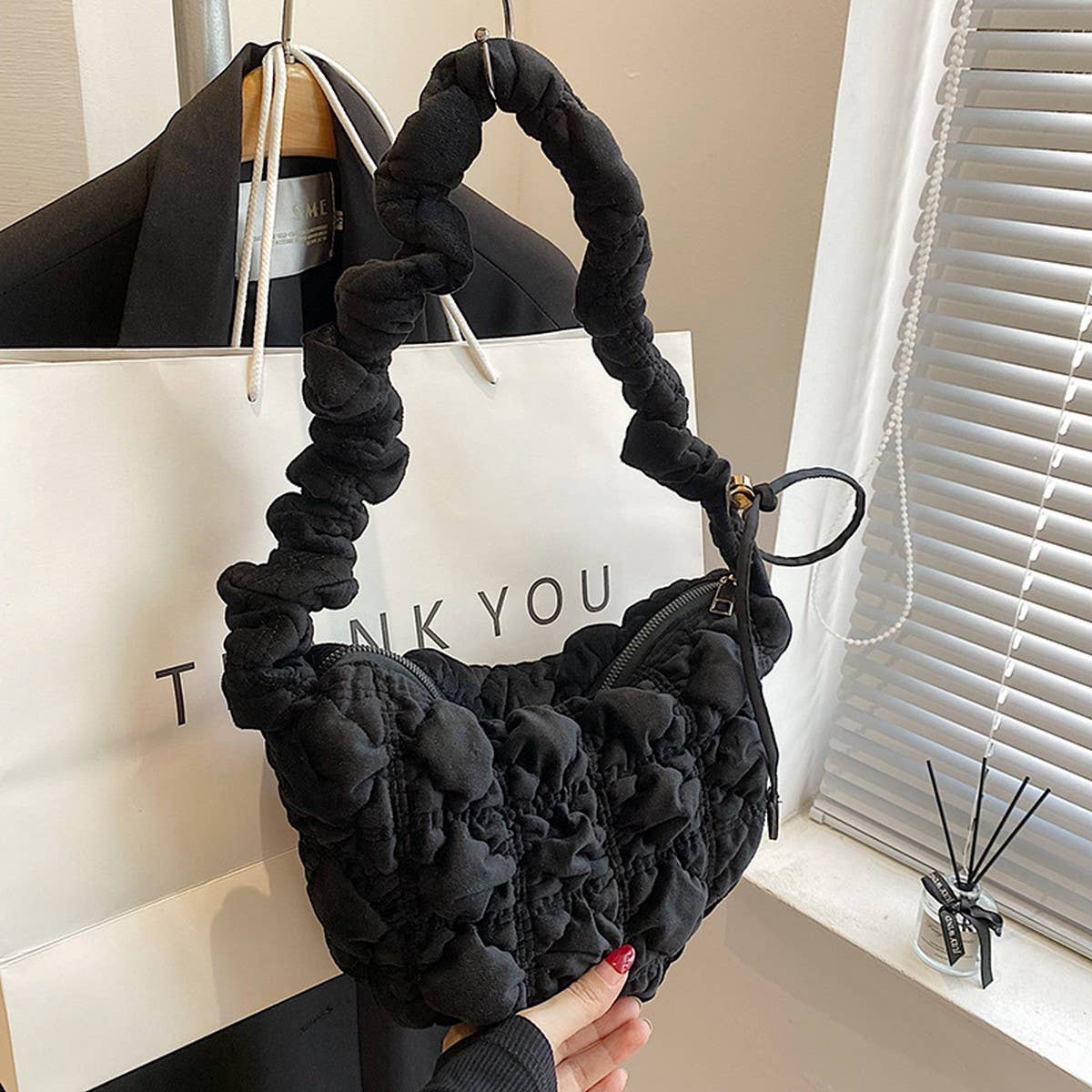 PLUSH VELVET CLOUD BAG WOMEN SHOULDER CROSSBODY_CUAB00602