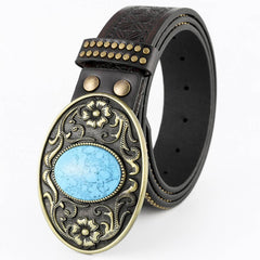 Western Cowboy Belt With Sapphire Embellishment_Cwabe0414