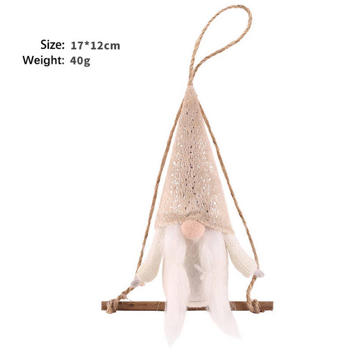 Cute Swinging Faceless Santa Tree Ornament_Cwmm9921