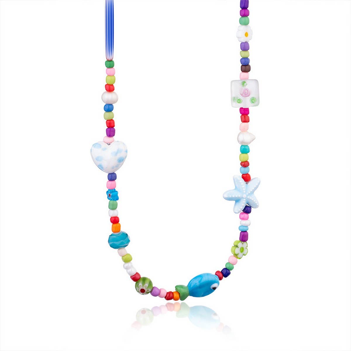 COLORFUL BOHO PEARL BEADS LUXURY SWEATER NECKLACE_CWMM7545