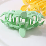 CANDY COLOR FLOWER HAIR CLAW EGG FLOWER SIDE CLIP_CWMM5007