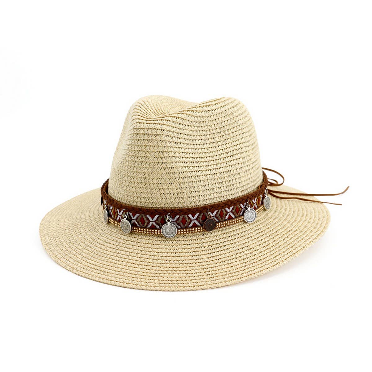 OUTDOOR BEACH SUNSCREEN PANAMA HAT_CWAH1250