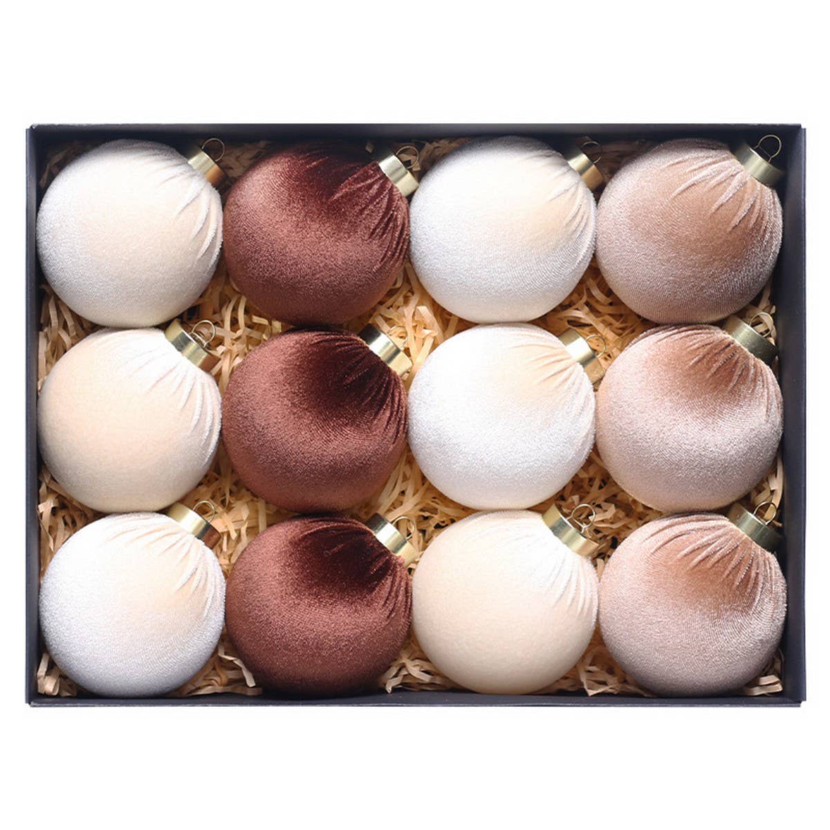 INS VELVET WRAPPED CHRISTMAS BALL GIFT SET_CWMM9866