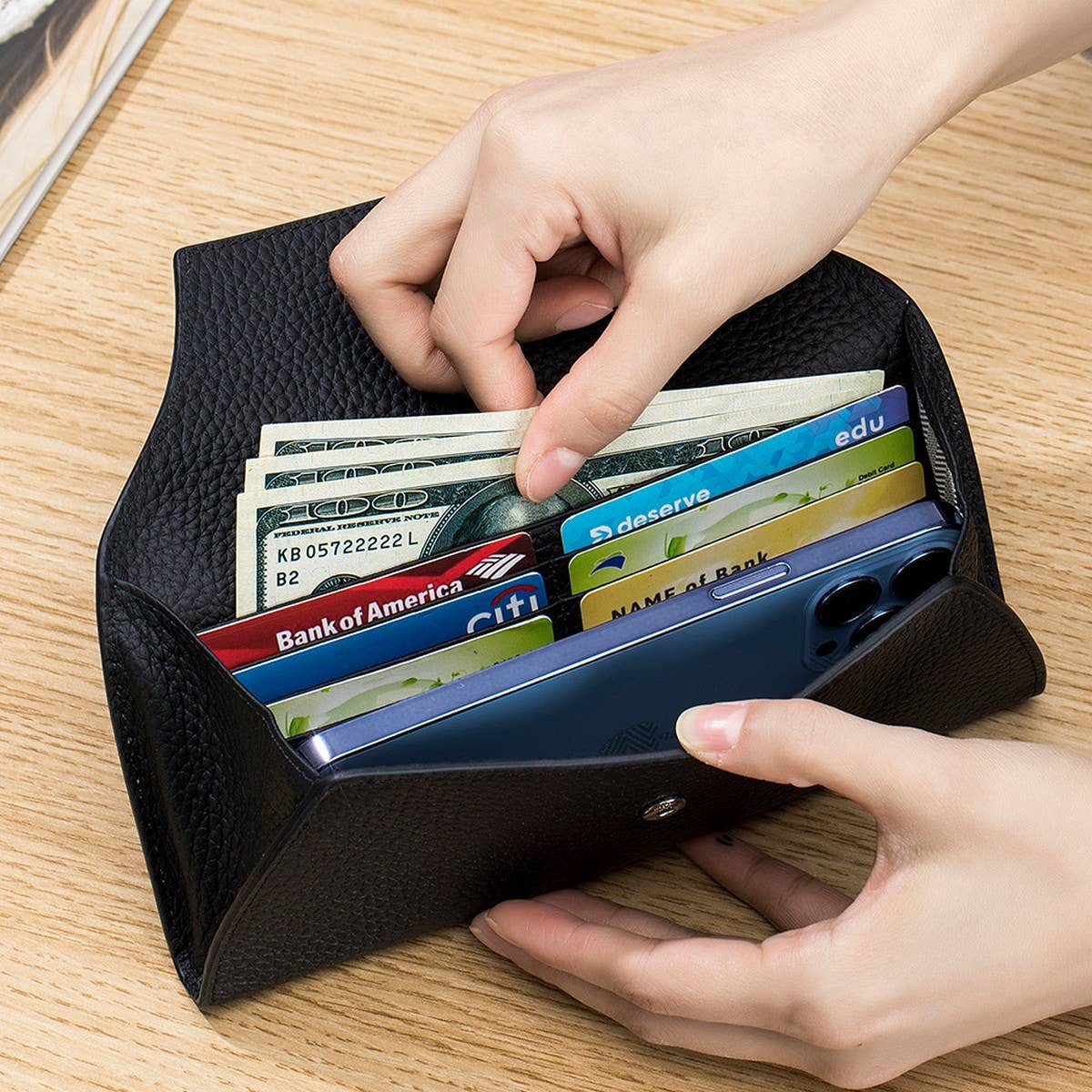 GENUINE LEATHER ULTRATHIN SIMPLECOWHIDE LONG WALLET_CWAB3738