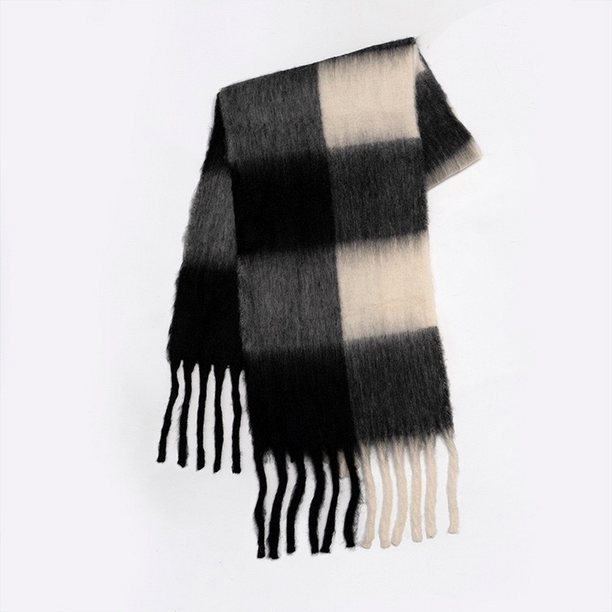 SOFT LUXURY BRUSHED SCARF WINTER COMMUTER WRAP_CWASC2700