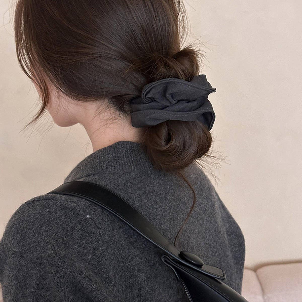 Puffy Fabric Scrunchie Vintage Fairy Look_Cwaha08170