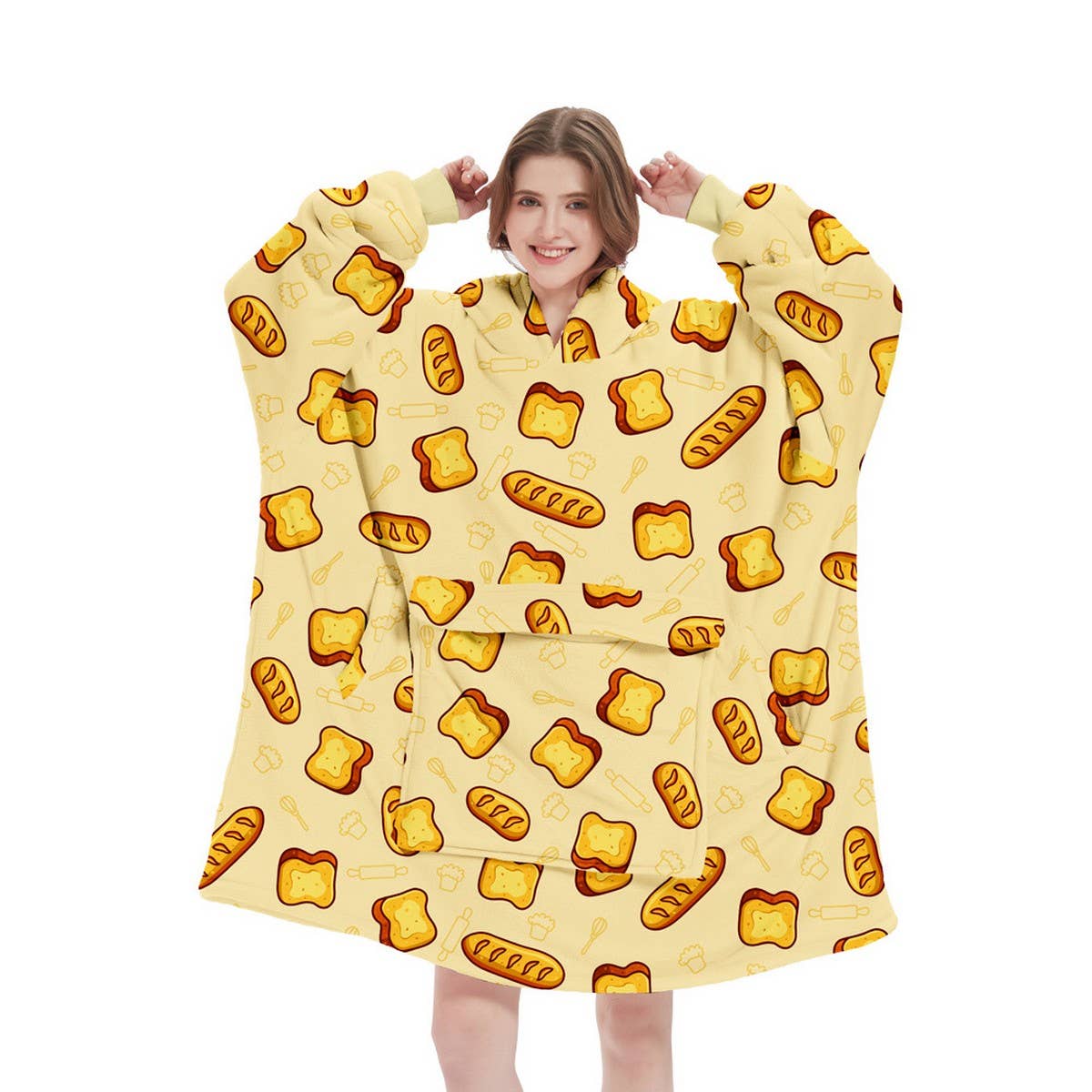 PULLOVER HOODIE BLANKET FOR OUTDOOR TV LOUNGING_CWAHA6526