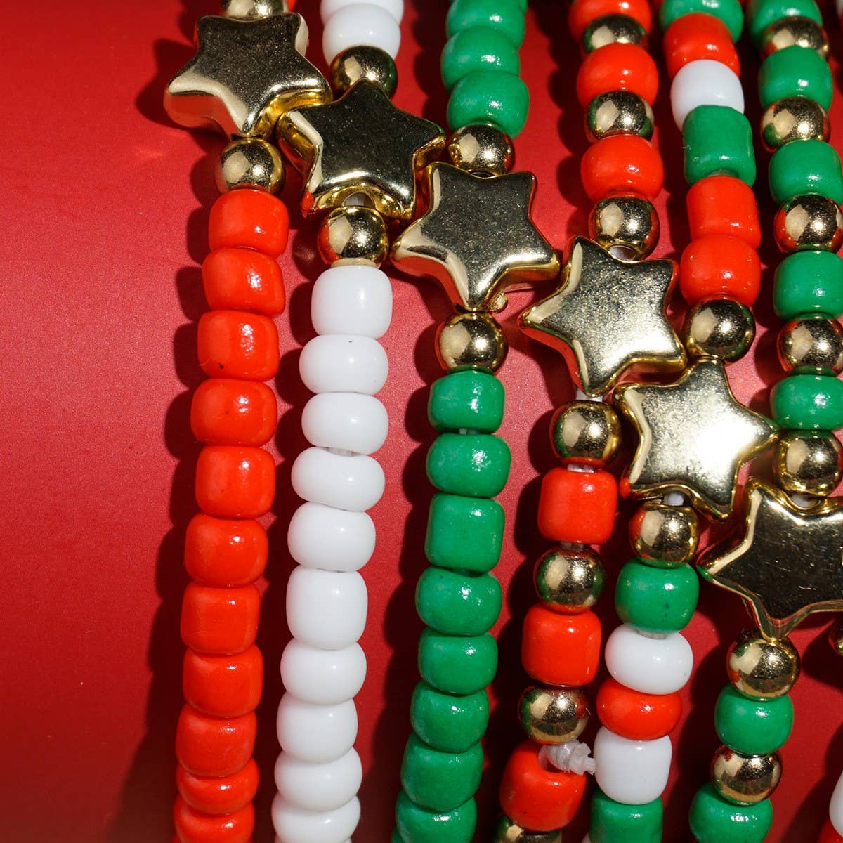 BEADED LETTER PEARL CHRISTMAS BRACELET COMBINATION_CWMM2618