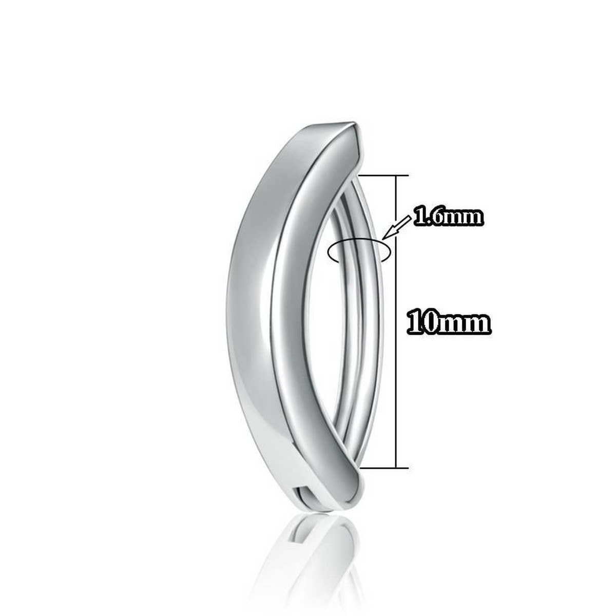 MINIMALIST CZ BELLY RING POLISHED METAL STYLE_CWMM9199