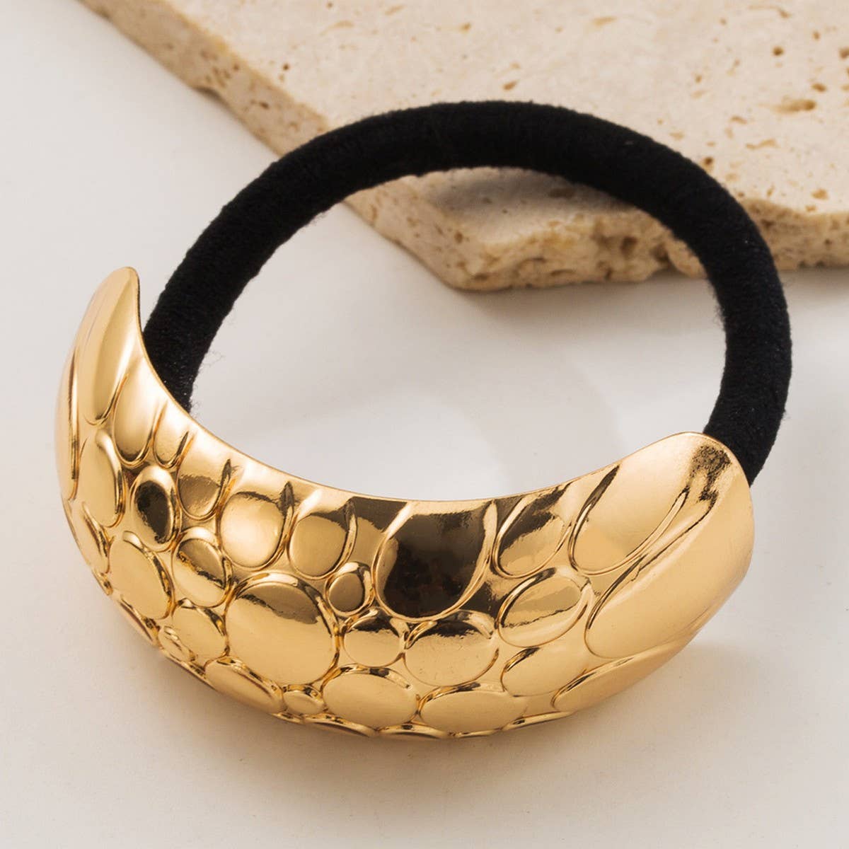 MINIMALIST METAL ELASTIC HAIR TIE SOFT STYLISH_CWAHA6190