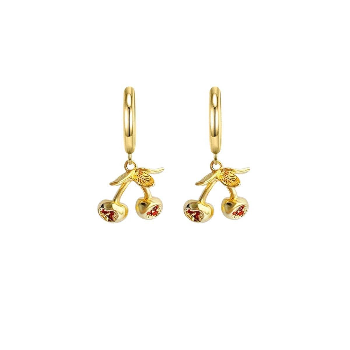 HIGH END FASHION FRUIT SERIES GOLD EARRINGS_CWAJE5051
