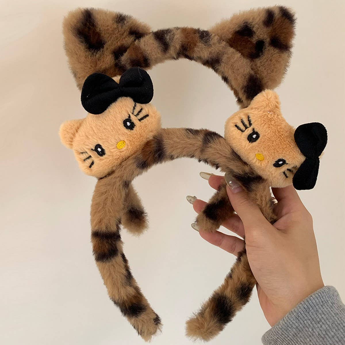 SWEET AND COOL LEOPARD PRINT HEADBAND HAIRPIN_CWAHA4034