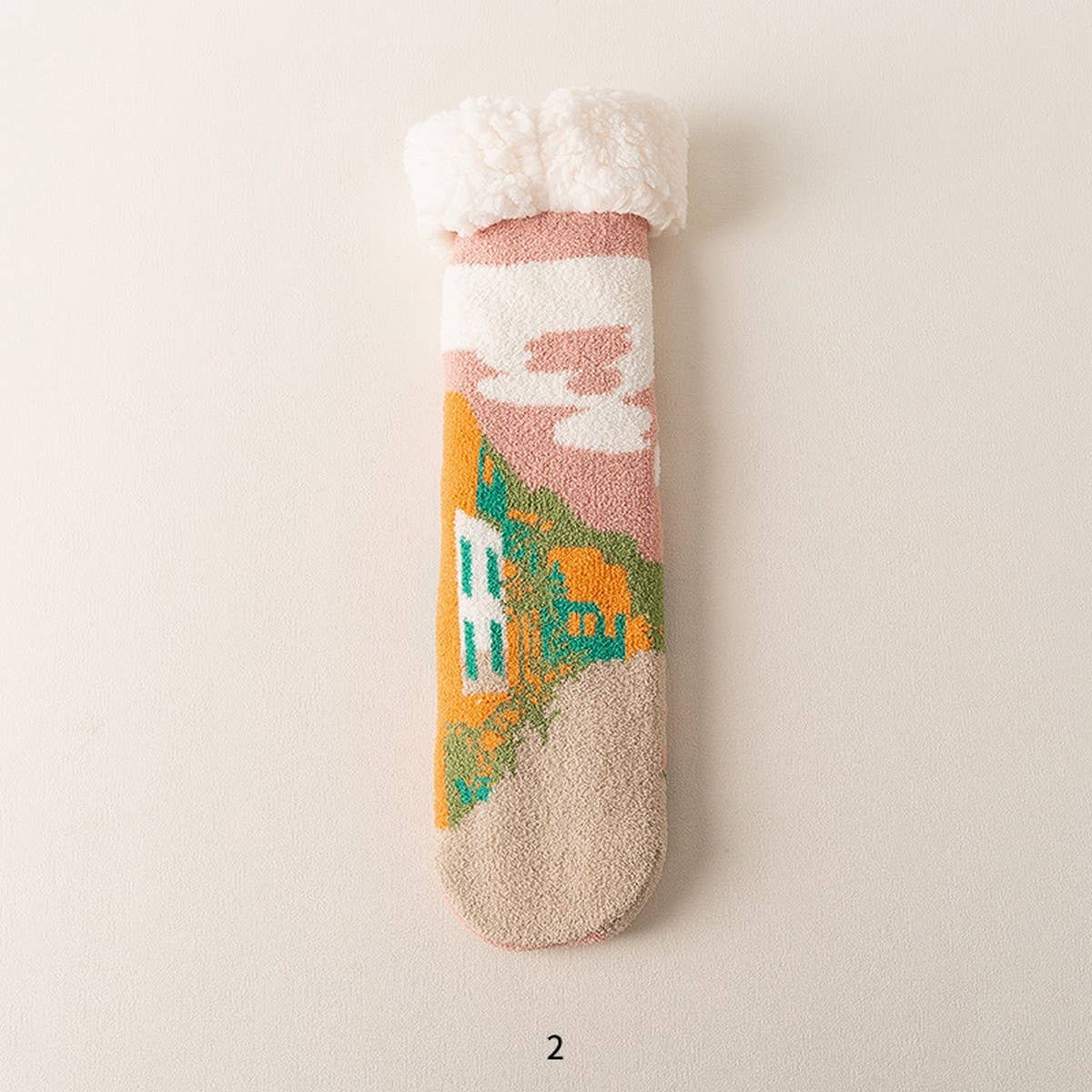 Winter Mid-Tube Non-Slip Floor Socks For Women_Cwms0770