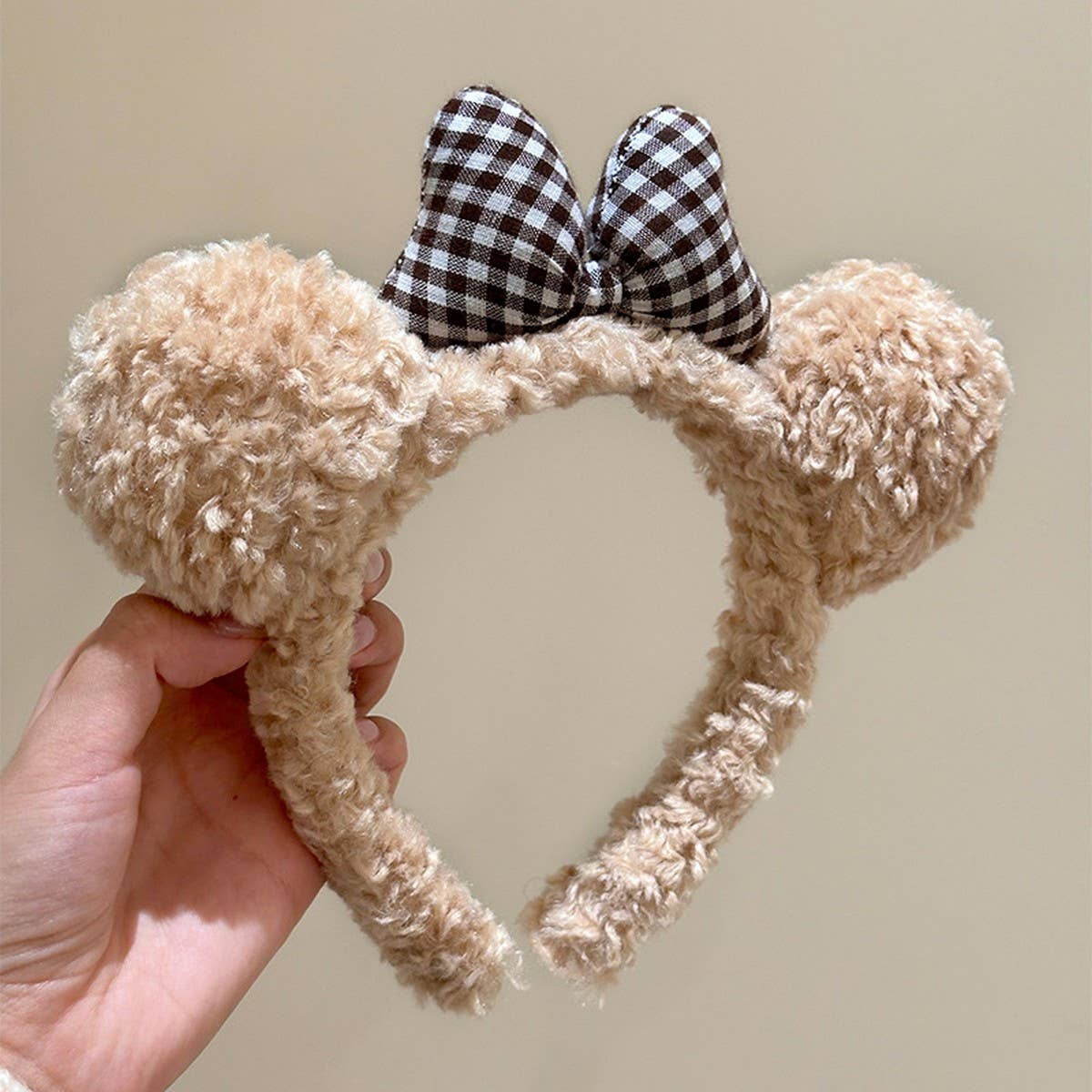 CUTE BOW PLUSH HEADBAND HAIRBAND HEADDRESS_CWAHA4037