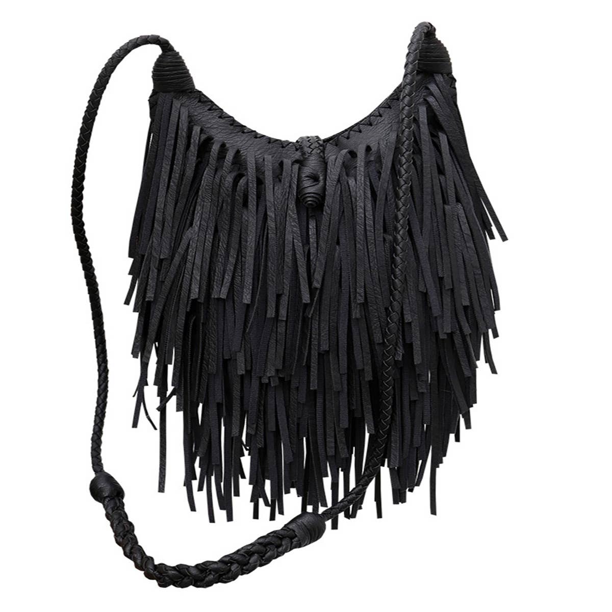 Women Retro Tassel Diagonal Shoulder Bag_Cwab0789